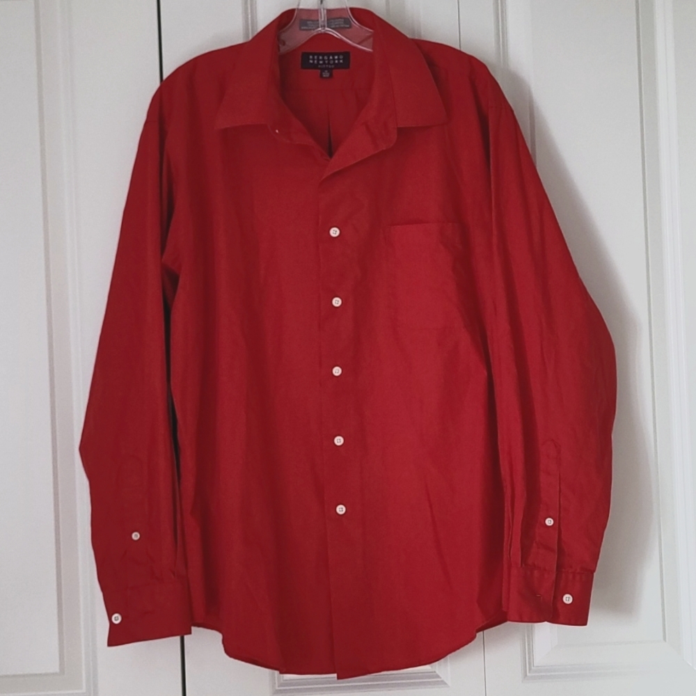 Men's Red Dress Shirt - Size 34/35